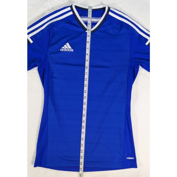 Adidas adizero blue soccer jersey short sleeve size Small - Picture 13 of 13